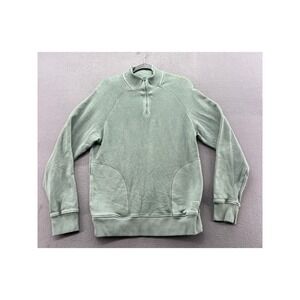 Scalpers Sweatshirt Mens Sz L Quarter Zip Sage Green Raglan Pullover